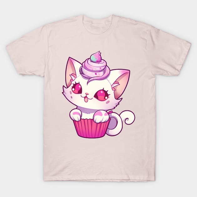 Cupcake Kitty T-Shirt by Tazlo